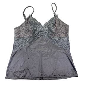 Vintage Vanity Fair- Womens Slip Cami Top- Lace- Adjustable straps Size 34/40